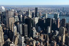 New York City Empire State Building 15 Northeast View, Citigroup Center, MetLife, Chrysler Building, Trump World Tower, United Nations Building, East River